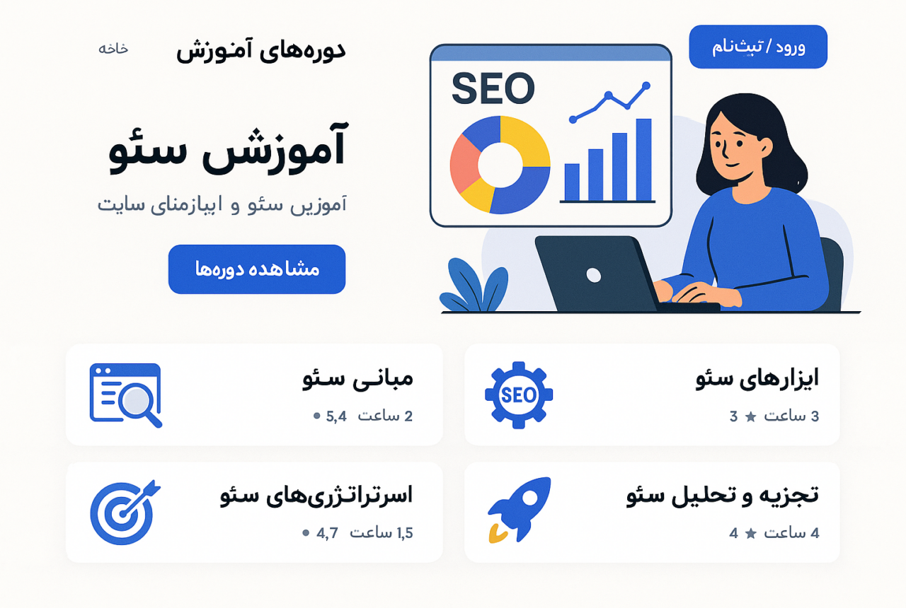راهنمای کامل سئو برای پلتفرم‌های آموزشی آنلاین فارسی
